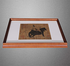 呼玛书画装裱配框服务案例